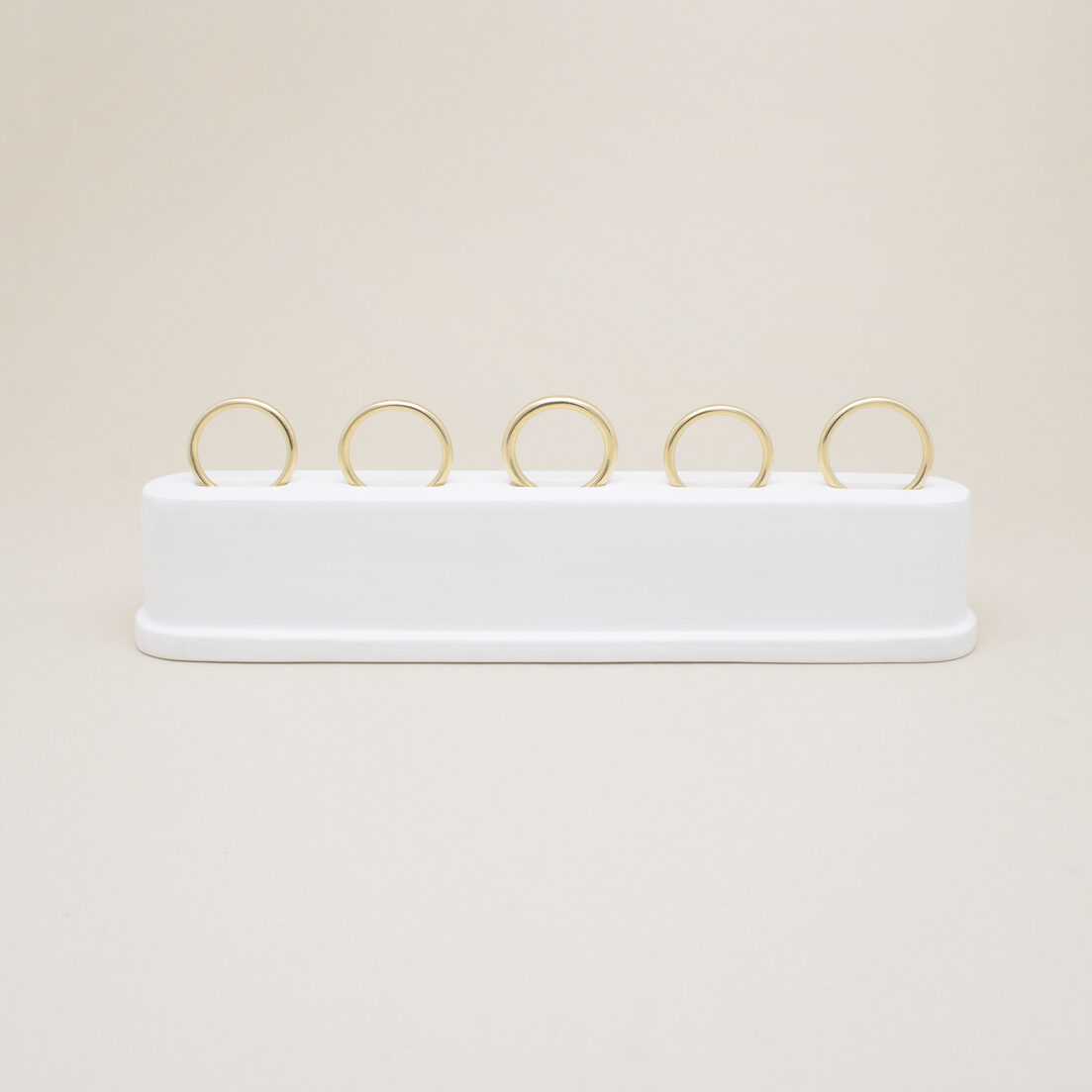 Porte bague en béton Présentoir à bijoux blanc idéal bague